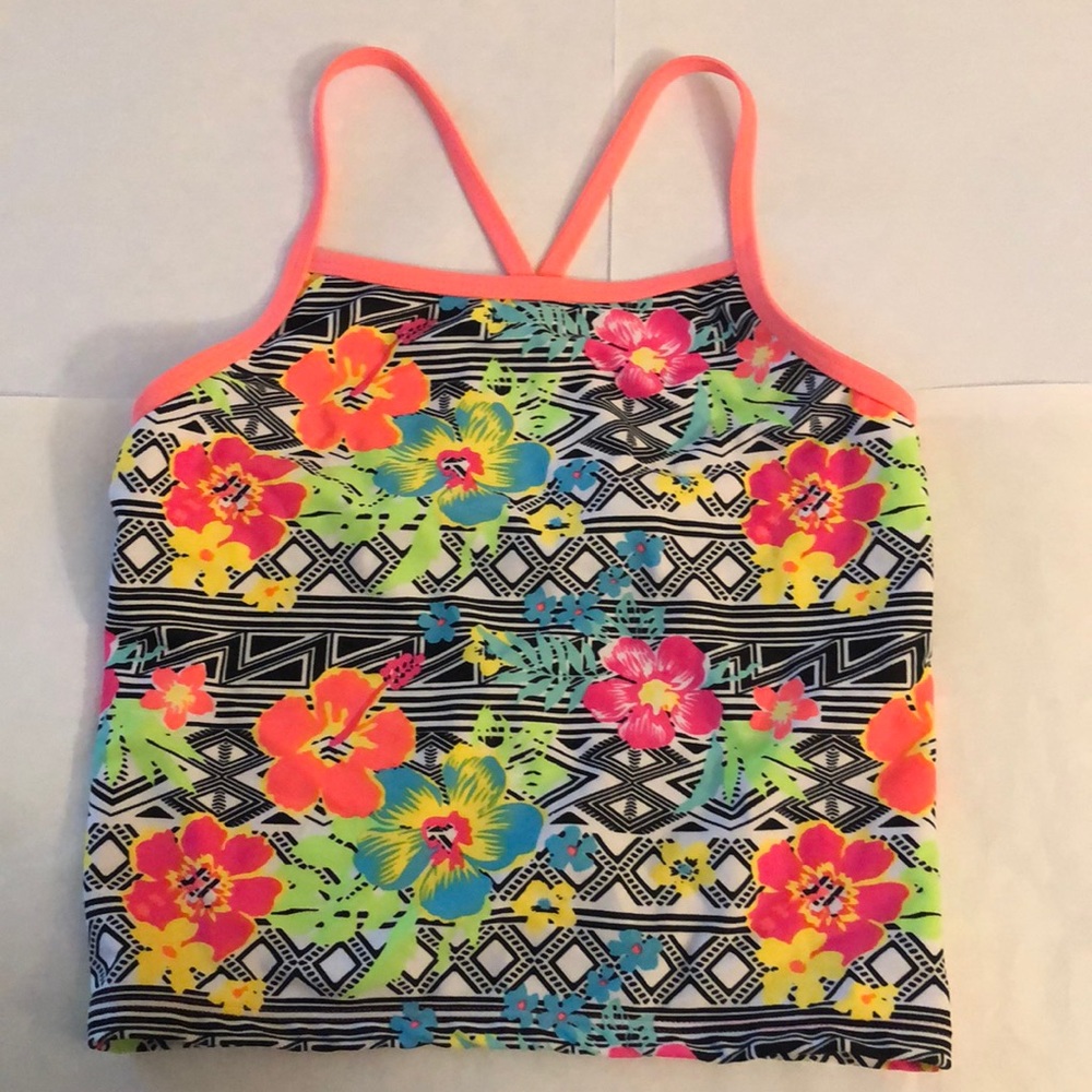 Floral kids top swimwear